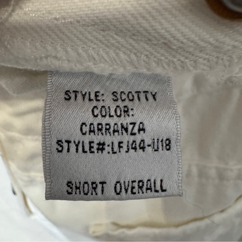 Lovers + Friends White Denim Short Overalls | Size Small | Distressed - Picture 7 of 10